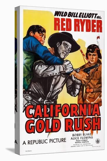 California Gold Rush, Center: Bill Elliott; Right: Robert Blake, 1946-null-Stretched Canvas