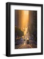 California Gold Rush, San Francisco, Magical California Street Sunrise Light-Vincent James-Framed Photographic Print