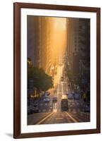 California Gold Rush, San Francisco, Magical California Street Sunrise Light-Vincent James-Framed Photographic Print