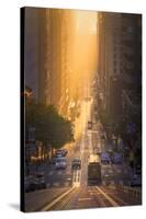 California Gold Rush, San Francisco, Magical California Street Sunrise Light-Vincent James-Stretched Canvas