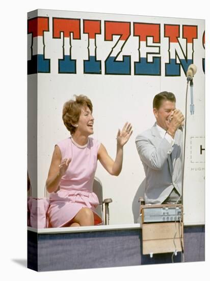 California Governor Candidate Ronald Reagan and Wife Nancy Campaigning-Bill Ray-Stretched Canvas