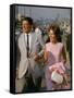 California Gubernatorial Candidate Ronald Reagan with Wife Nancy While on the Campaign Trail-Bill Ray-Framed Stretched Canvas