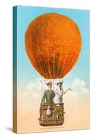 California Honeymoon, Couple in Orange Balloon-null-Stretched Canvas