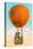 California Honeymoon, Couple in Orange Balloon-null-Stretched Canvas