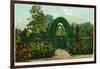 California - Hotel Del Monte View of the Maze Near Monterey-Lantern Press-Framed Art Print