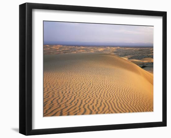 California, Imperial Sand Dunes, Patterns of Glamis Sand Dunes-Christopher Talbot Frank-Framed Photographic Print