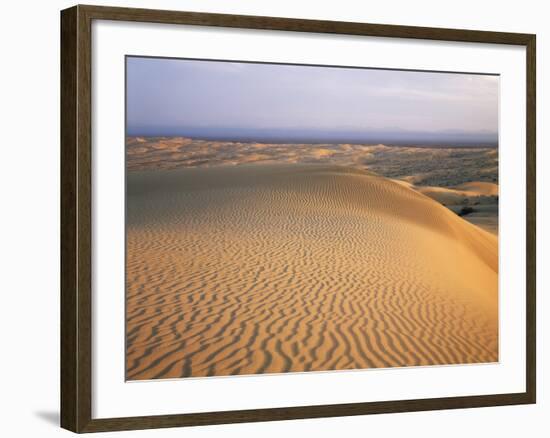 California, Imperial Sand Dunes, Patterns of Glamis Sand Dunes-Christopher Talbot Frank-Framed Photographic Print