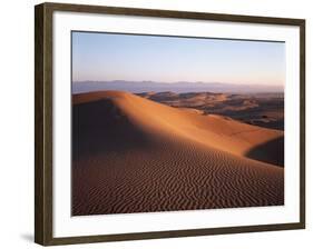 California, Imperial Sand Dunes, Tracks across Glamis Sand Dunes-Christopher Talbot Frank-Framed Photographic Print