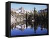 California, Inyo Nf, Mammoth Lakes, Reflection in Skelton Lake-Christopher Talbot Frank-Framed Stretched Canvas