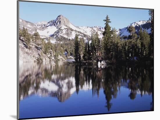 California, Inyo Nf, Mammoth Lakes, Reflection in Skelton Lake-Christopher Talbot Frank-Mounted Premium Photographic Print