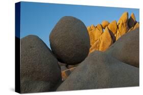 California. Joshua Tree National Park. Jumbo Rocks at Sunset-Judith Zimmerman-Stretched Canvas