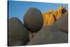 California. Joshua Tree National Park. Jumbo Rocks at Sunset-Judith Zimmerman-Stretched Canvas