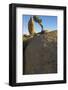 California. Joshua Tree National Park. Rock Formation and Juniper at Sunset-Judith Zimmerman-Framed Photographic Print