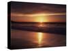 California, La Jolla, Sunset over a Beach and Waves-Christopher Talbot Frank-Stretched Canvas