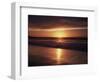 California, La Jolla, Sunset over a Beach and Waves-Christopher Talbot Frank-Framed Photographic Print