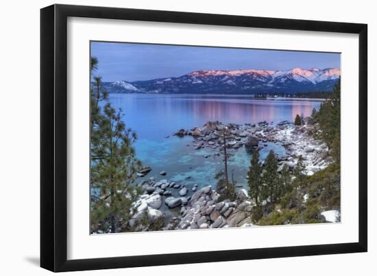 California, Lake Tahoe. Lake Overview at Sunrise-Jaynes Gallery-Framed Photographic Print