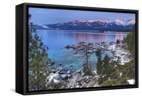 California, Lake Tahoe. Lake Overview at Sunrise-Jaynes Gallery-Framed Stretched Canvas