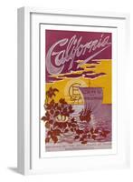California Land of Promise Poster - California-Lantern Press-Framed Art Print