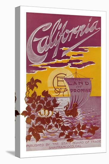 California Land of Promise Poster - California-Lantern Press-Stretched Canvas