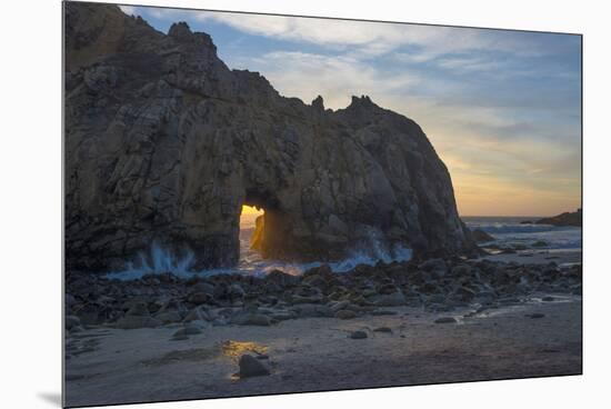 California. Last Light Through the Arch at Pfeiffer Big Sur State Park-Judith Zimmerman-Mounted Premium Photographic Print