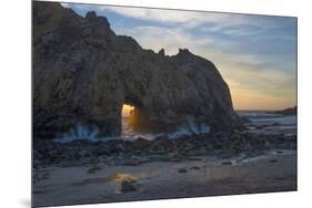 California. Last Light Through the Arch at Pfeiffer Big Sur State Park-Judith Zimmerman-Mounted Premium Photographic Print