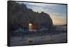 California. Last Light Through the Arch at Pfeiffer Big Sur State Park-Judith Zimmerman-Framed Stretched Canvas