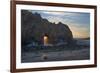California. Last Light Through the Arch at Pfeiffer Big Sur State Park-Judith Zimmerman-Framed Photographic Print