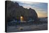 California. Last Light Through the Arch at Pfeiffer Big Sur State Park-Judith Zimmerman-Stretched Canvas