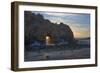 California. Last Light Through the Arch at Pfeiffer Big Sur State Park-Judith Zimmerman-Framed Photographic Print