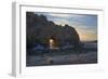 California. Last Light Through the Arch at Pfeiffer Big Sur State Park-Judith Zimmerman-Framed Photographic Print