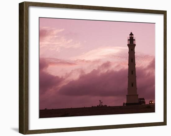 California Lighthouse, North End, Aruba, Caribbean-Walter Bibikow-Framed Photographic Print