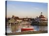 California, Long Beach, Shoreline Village Boardwalk, USA-Walter Bibikow-Stretched Canvas