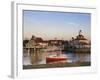 California, Long Beach, Shoreline Village Boardwalk, USA-Walter Bibikow-Framed Premium Photographic Print