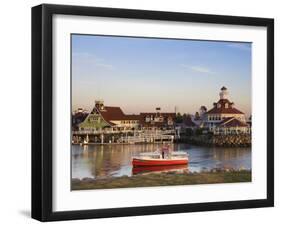 California, Long Beach, Shoreline Village Boardwalk, USA-Walter Bibikow-Framed Photographic Print