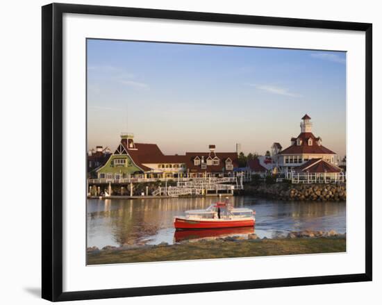 California, Long Beach, Shoreline Village Boardwalk, USA-Walter Bibikow-Framed Photographic Print