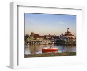 California, Long Beach, Shoreline Village Boardwalk, USA-Walter Bibikow-Framed Photographic Print