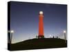 California, Long Beach, Shoreline Village Lighthouse, Evening, USA-Walter Bibikow-Stretched Canvas