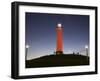 California, Long Beach, Shoreline Village Lighthouse, Evening, USA-Walter Bibikow-Framed Photographic Print