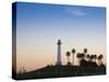 California, Long Beach, Shoreline Village Lighthouse, USA-Walter Bibikow-Stretched Canvas