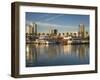 California, Long Beach, Shoreline Village, Marina and City View, USA-Walter Bibikow-Framed Photographic Print