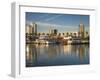 California, Long Beach, Shoreline Village, Marina and City View, USA-Walter Bibikow-Framed Photographic Print