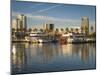 California, Long Beach, Shoreline Village, Marina and City View, USA-Walter Bibikow-Mounted Photographic Print