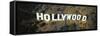 California, Los Angeles, Aerial View of Hollywood Sign at Hollywood Hills-null-Framed Stretched Canvas