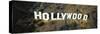 California, Los Angeles, Aerial View of Hollywood Sign at Hollywood Hills-null-Stretched Canvas