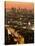 California, Los Angeles, Downtown and Hollywood Freeway 101 from Hollywood Bowl Overlook, USA-Walter Bibikow-Stretched Canvas