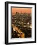 California, Los Angeles, Downtown and Hollywood Freeway 101 from Hollywood Bowl Overlook, USA-Walter Bibikow-Framed Photographic Print