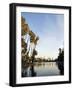 California, Los Angeles, Downtown District Skyscrapers Behind Echo Park Lake, USA-Christian Kober-Framed Photographic Print