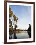 California, Los Angeles, Downtown District Skyscrapers Behind Echo Park Lake, USA-Christian Kober-Framed Photographic Print