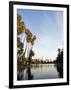 California, Los Angeles, Downtown District Skyscrapers Behind Echo Park Lake, USA-Christian Kober-Framed Photographic Print