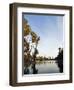 California, Los Angeles, Downtown District Skyscrapers Behind Echo Park Lake, USA-Christian Kober-Framed Photographic Print